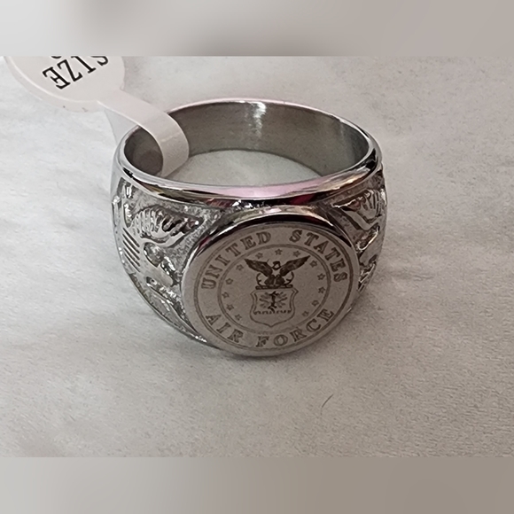 New stainless steel Air force ring size 13 - Picture 4 of 6